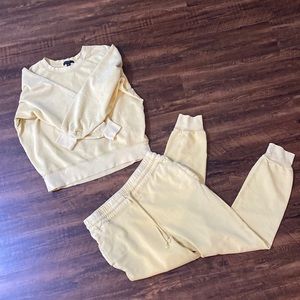 JCrew jogger and crewneck set